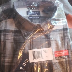Mens long tall flannel shirt